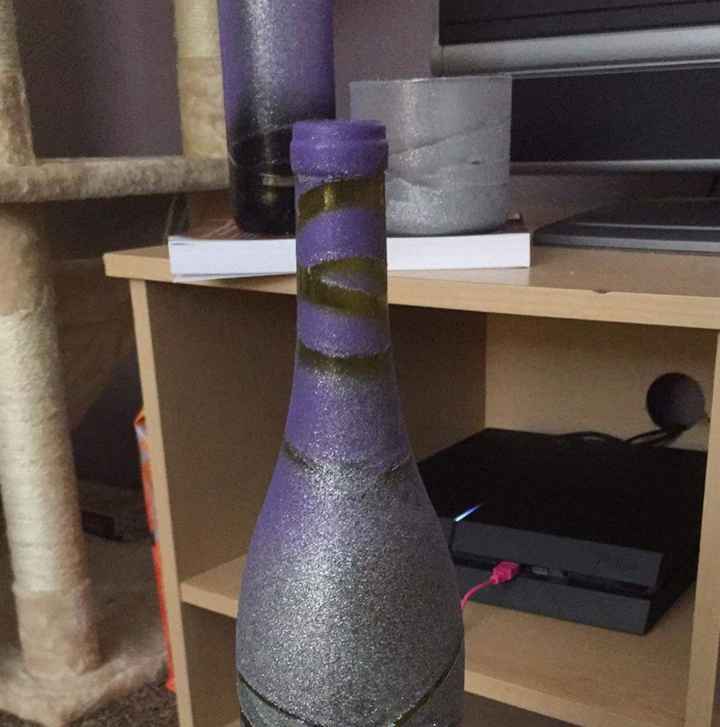 Wine Bottle Table Numbers and Vases - 1