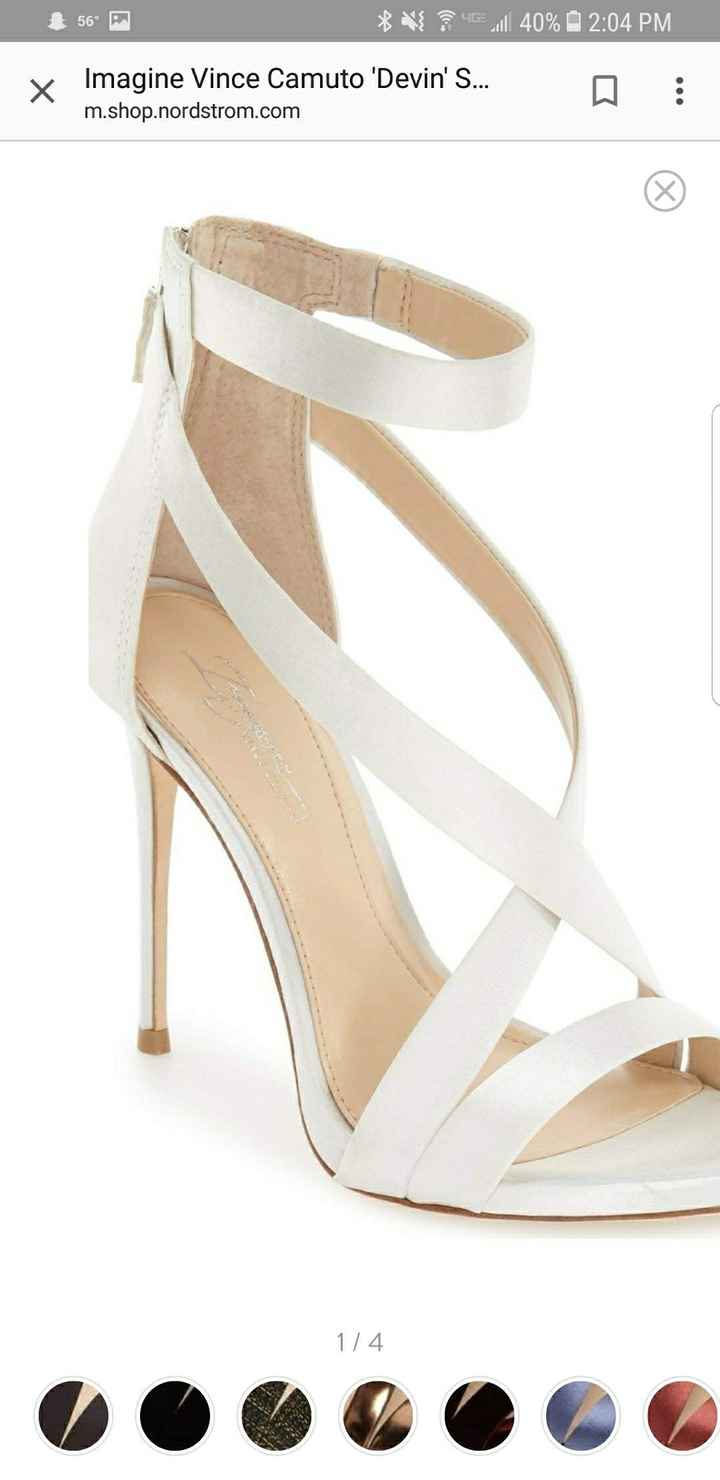I bought my wedding shoes!