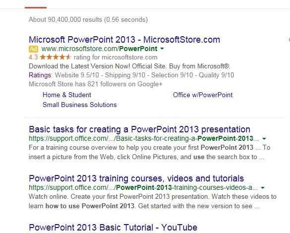 Slide show using Powerpoint 2013
