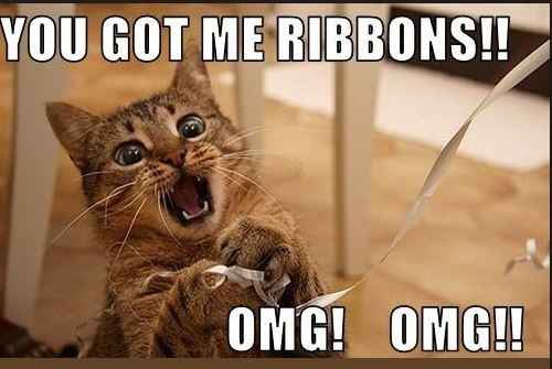 60 yards of ribbon...score!