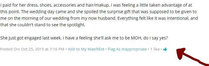 Maid of honor nightmares