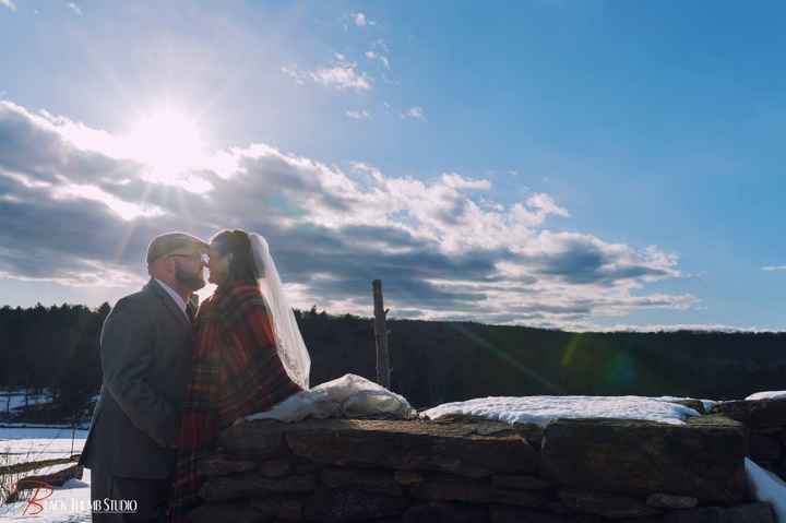 Here is one of our sneak peaks, outside in the snow.