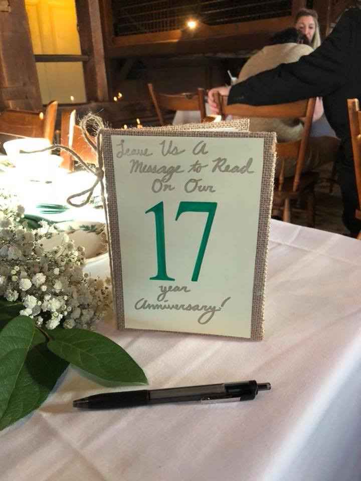 Here were our table numbers.  I can't wait to read all the messages, though some people had a hard t
