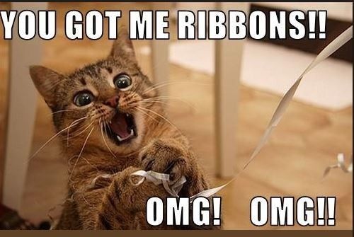 60 yards of ribbon...score!
