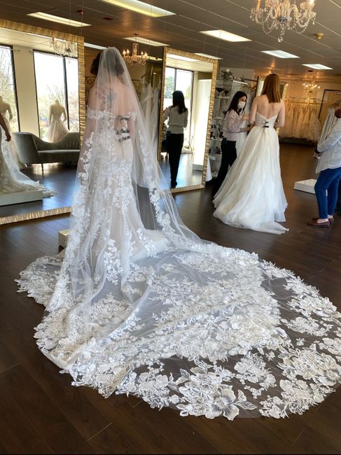 Matching wedding veil — too much? - 2