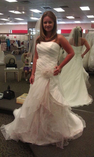 Weird OBSESSION: I love seeing brides in their ACTUAL dresses :)