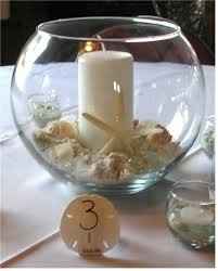 Beach wedding centerpieces