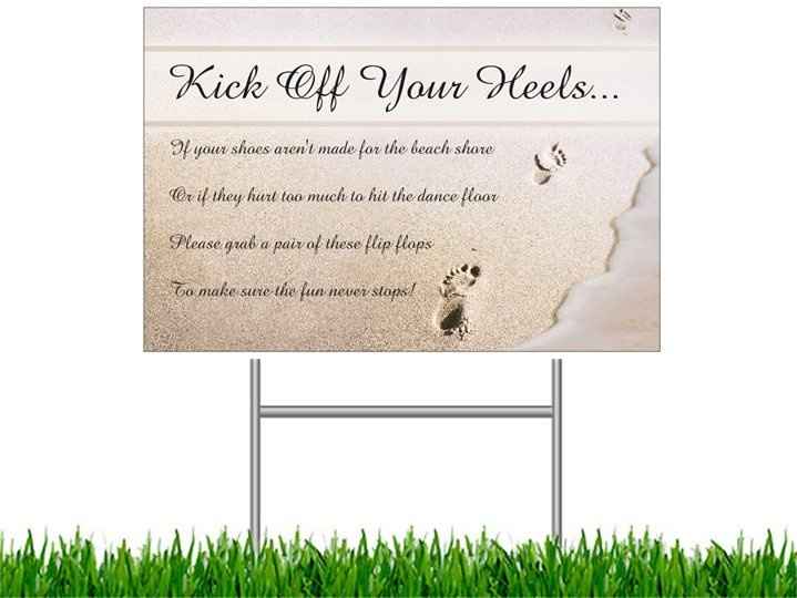 Signs for the Wedding/Reception