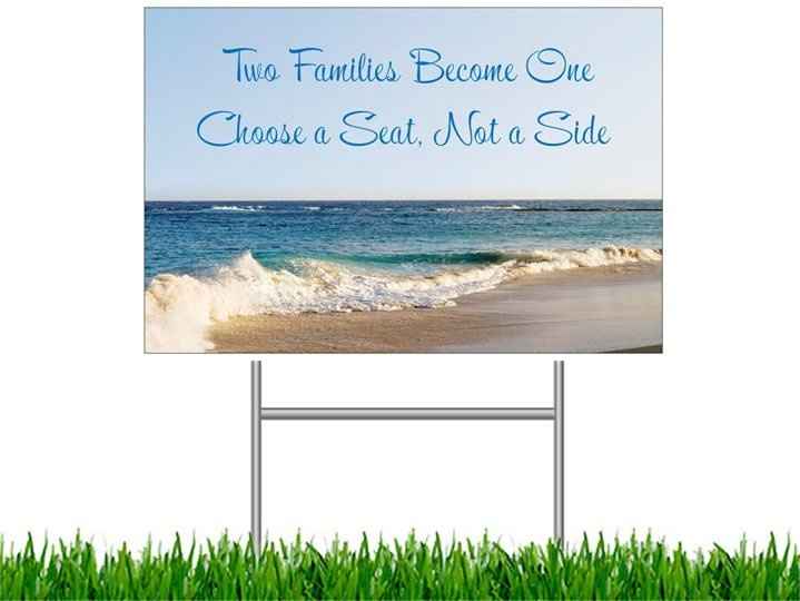 Signs for the Wedding/Reception