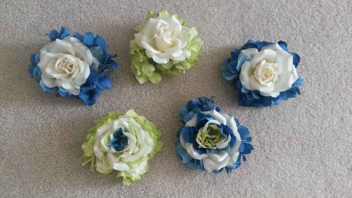 DIY Corsages and Bouts are complete!!  What do you think?