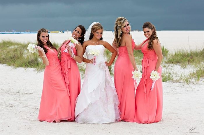 Show me your dress for an outside wedding..