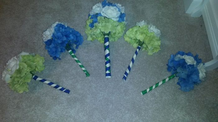 My DIY Bouquets.  I'm so happy.