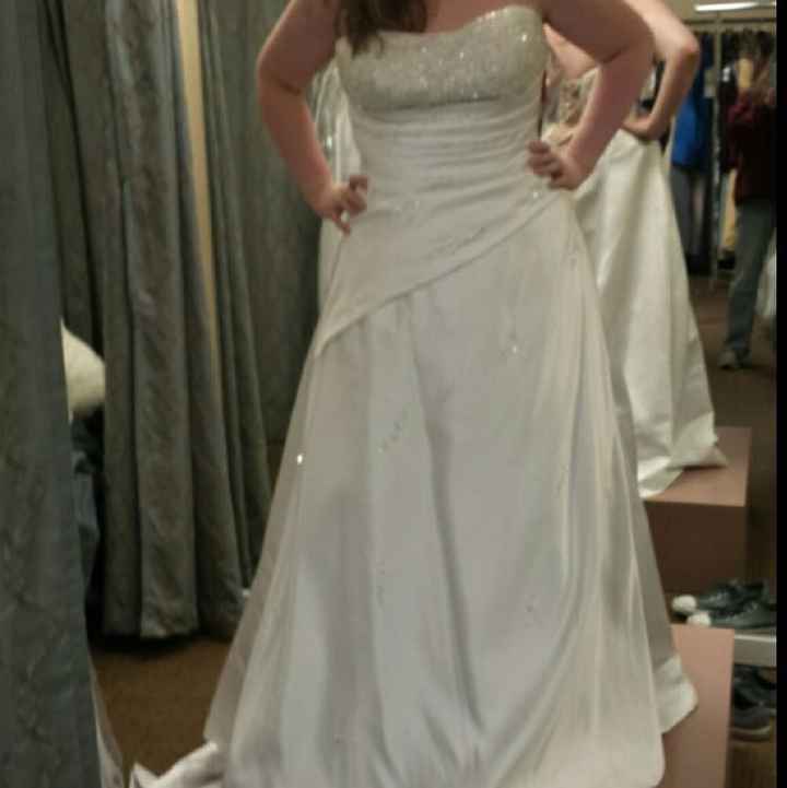 How many dresses did you try on before you made your choice?