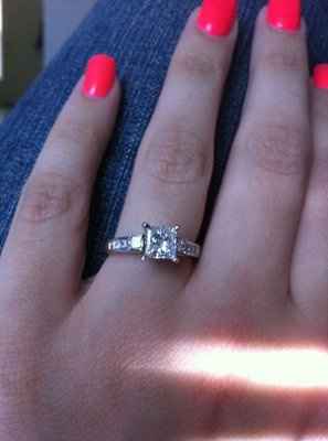 I am officially Engaged! (Ring pic)