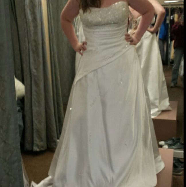 How many dresses did you try on before you made your choice?