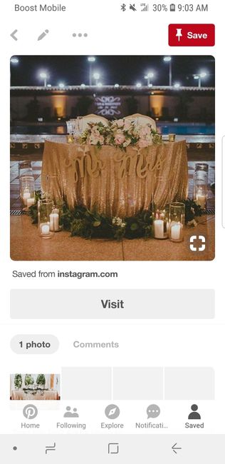 Embellishing sweetheart table - 1
