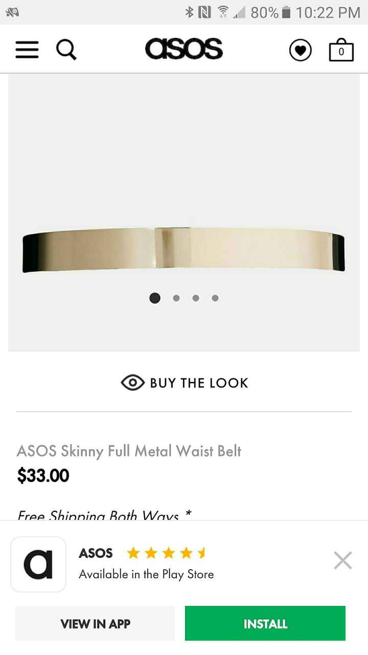 Looking for plain gold bridal belt
