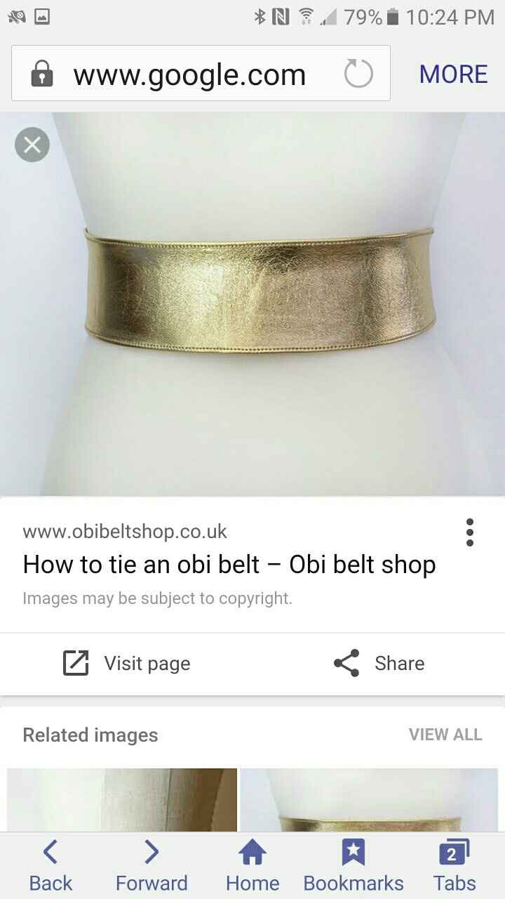 Looking for plain gold bridal belt