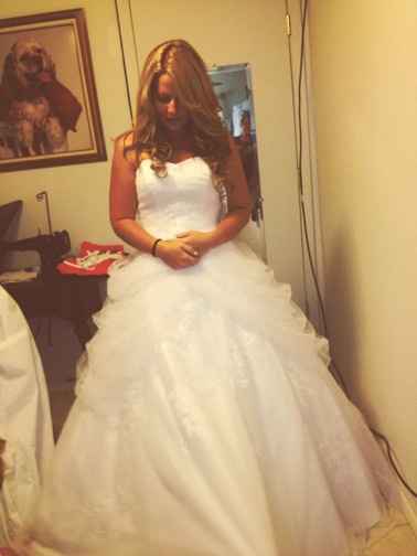 I got my dress fitted today!! T-Minus 6 weeks!!!!