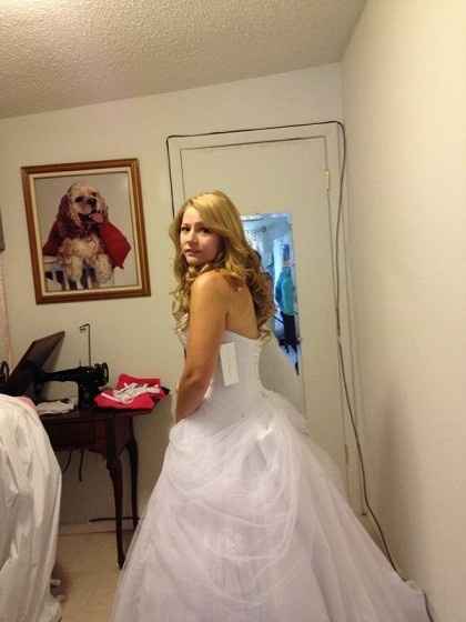 I got my dress fitted today!! T-Minus 6 weeks!!!!