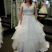 Does your wedding dress have lace, beading, or both? - 1