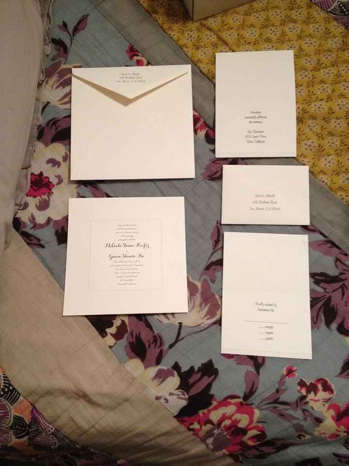 Show us your wedding invitations!