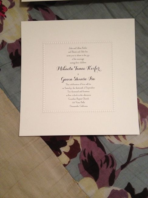 My Invitations Came!!!! (pics)