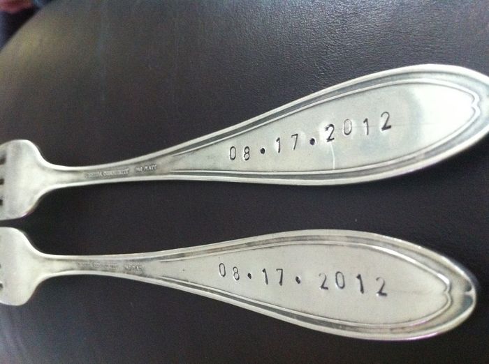 Received my hand stamped forks: Pics