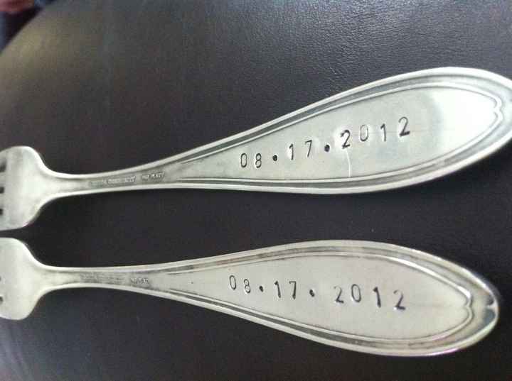 Received my hand stamped forks: Pics