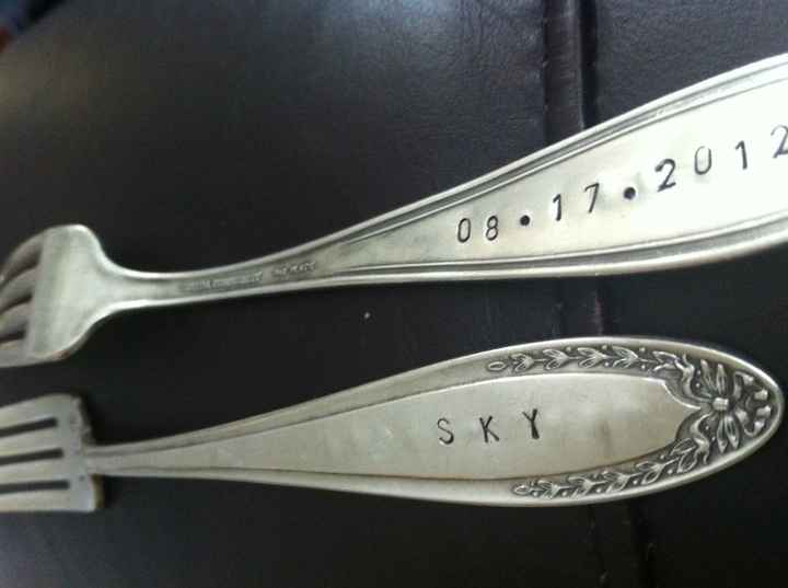Received my hand stamped forks: Pics