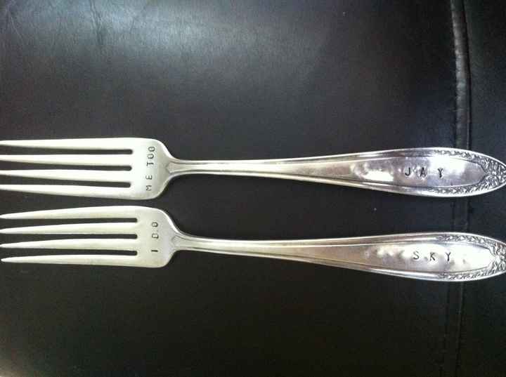 Received my hand stamped forks: Pics