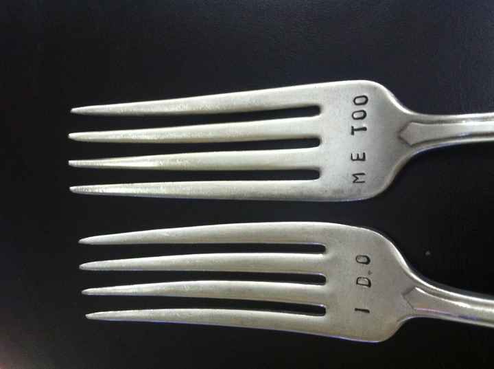 Received my hand stamped forks: Pics