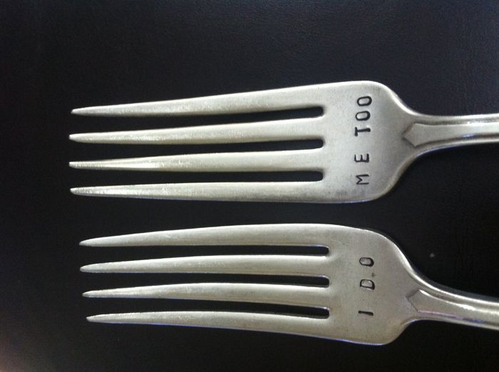 Received my hand stamped forks: Pics