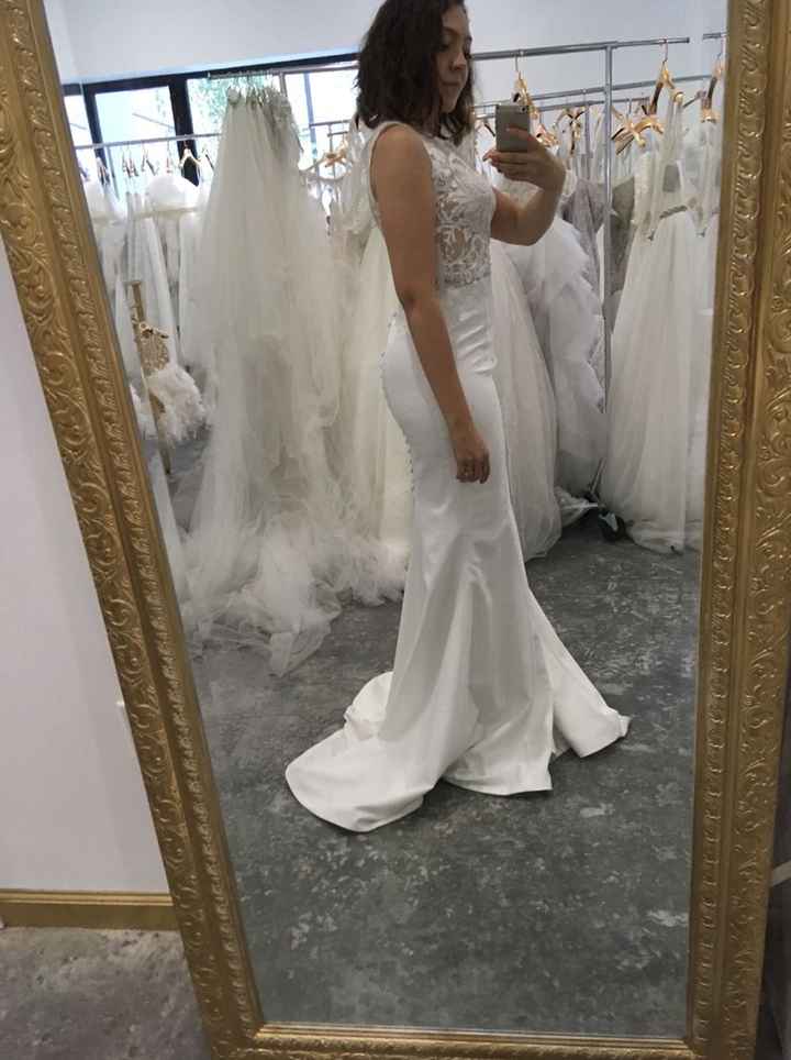 Changing/altering Wedding Dress to Mermaid Shape - 2