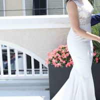 Changing/altering Wedding Dress to Mermaid Shape - 2