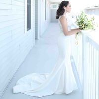 Changing/altering Wedding Dress to Mermaid Shape - 3