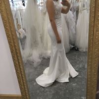 Changing/altering Wedding Dress to Mermaid Shape - 2