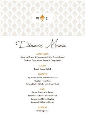 Menu Cards — Opinions please