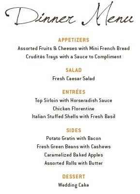 Menu Cards — Opinions please