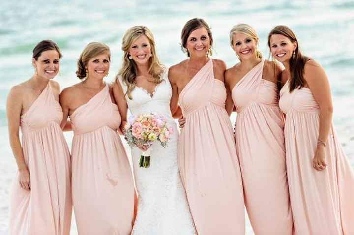 Sparkly Bridesmaid Dresses.....at the beach?