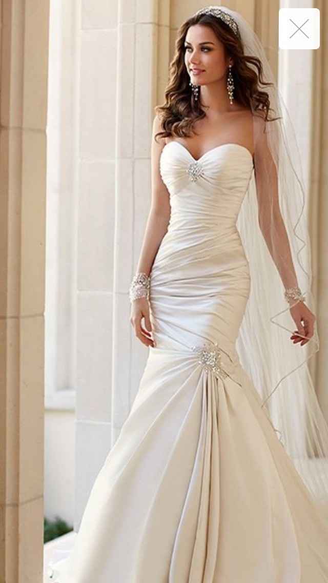 Adding straps to a wedding dress