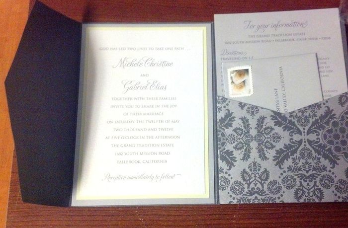 Can I please see a picture of your assembled invitations?