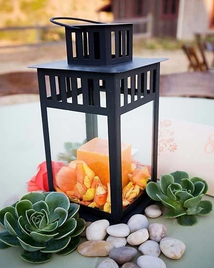 no flower centerpieces