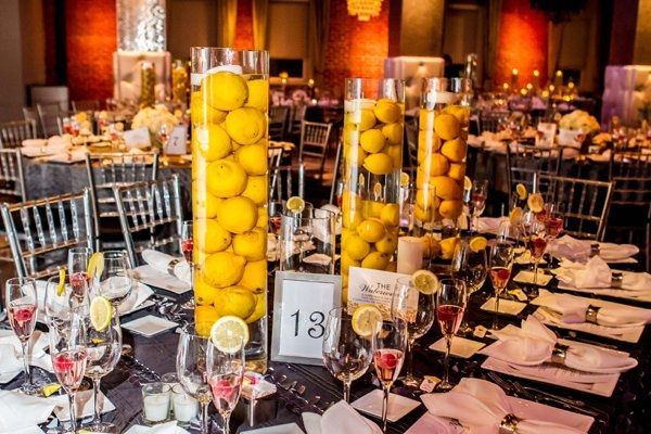 no flower centerpieces
