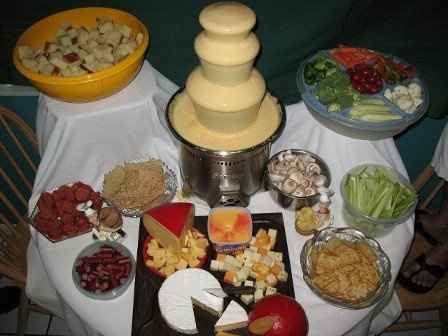 Thanks to Nicole D I now want a Cheese Fountain!!