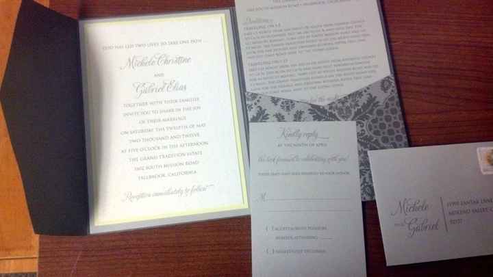 Can I please see a picture of your assembled invitations?