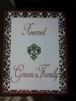 Need ideas to reserve seats for ceremony