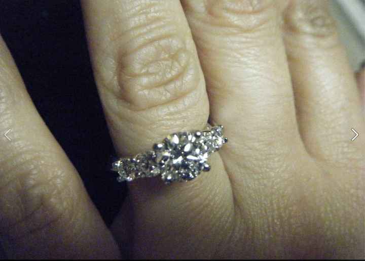 I'd love to see everyone's engagment rings.