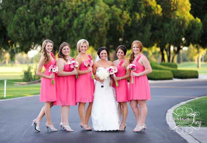 Bridesmaid dress colours dilemma......please give opinions