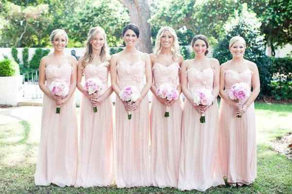Sherbet Lazaro wedding dress..what color bridesmaid?...
